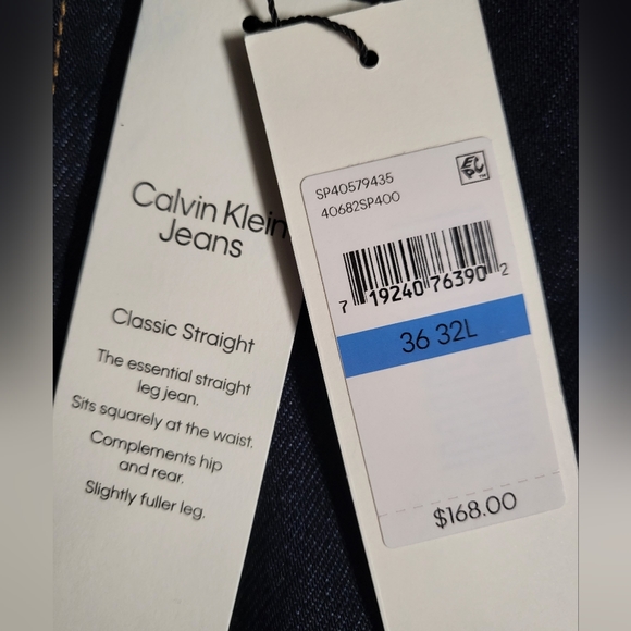 CALVIN KLEIN CLASSIC STRAIGHT SELVEDGE JEANS - Picture 3 of 9